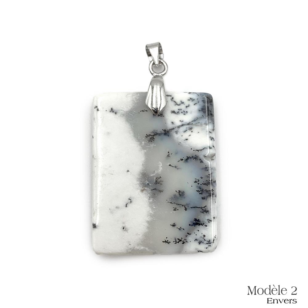 Pendentifs Merlinite / Opale Dendritique
