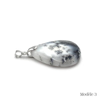 Pendentif Merlinite : Agate / Opale Dendritique