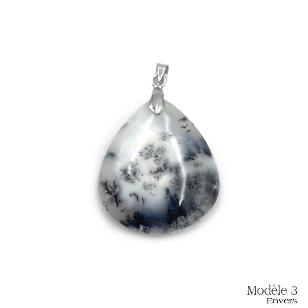 Pendentifs Merlinite / Opale Dendritique