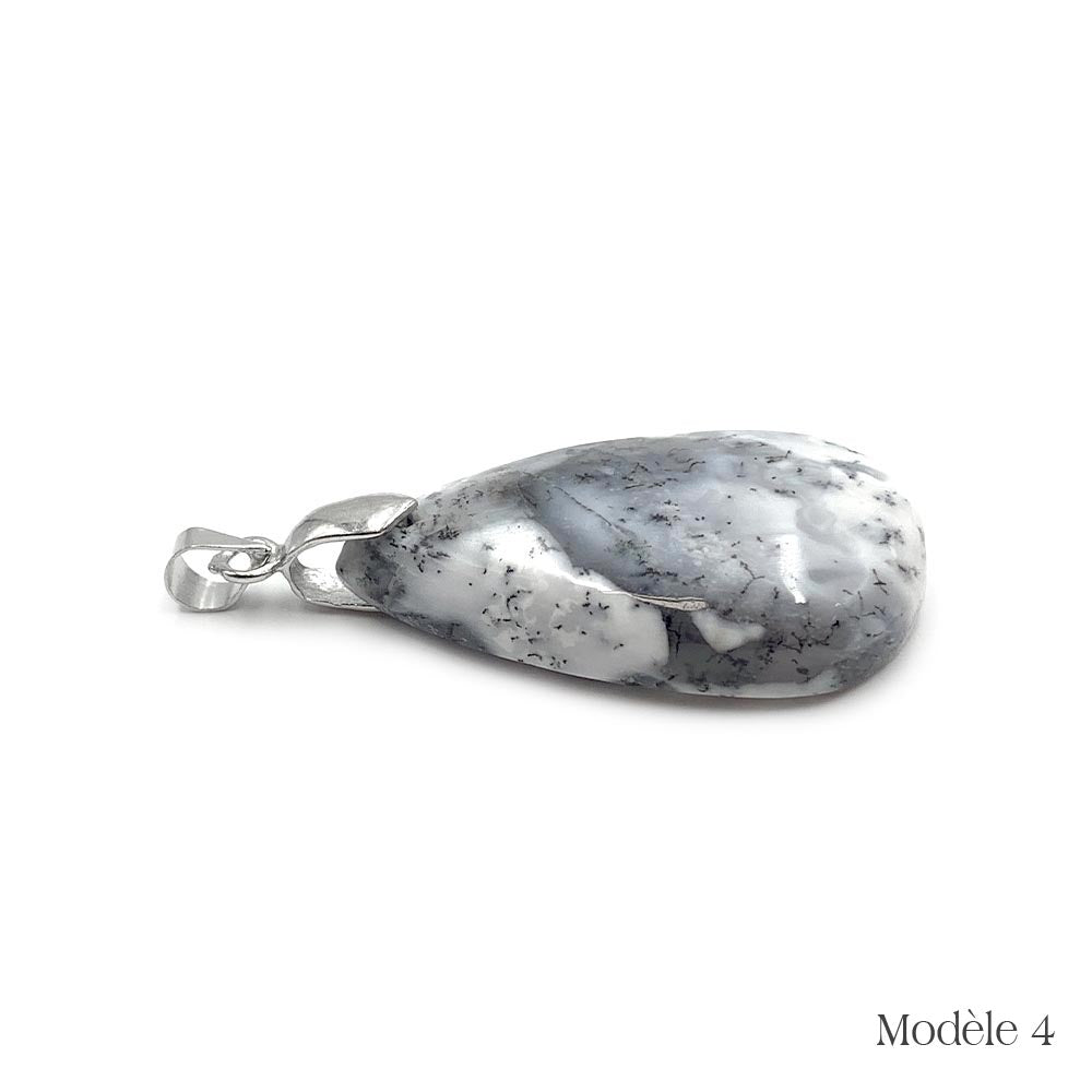 Pendentifs Merlinite / Opale Dendritique