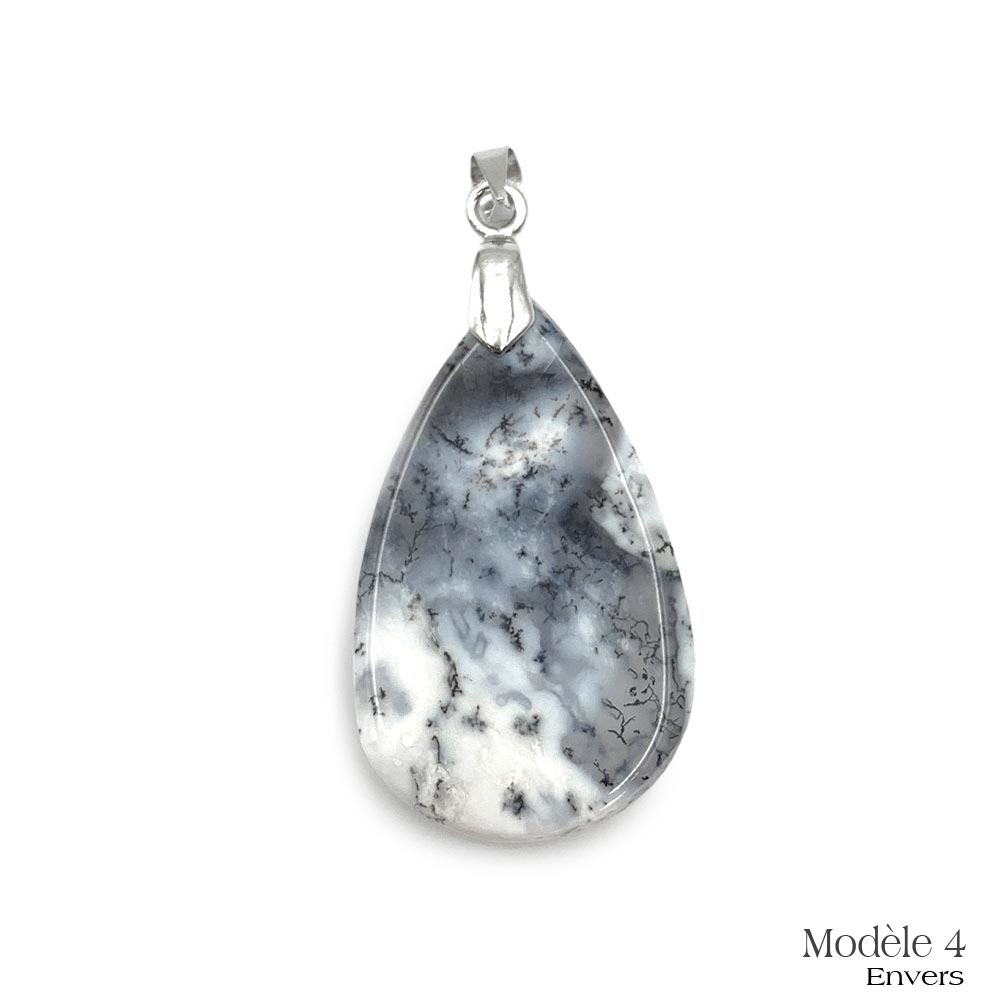 Pendentifs Merlinite / Opale Dendritique