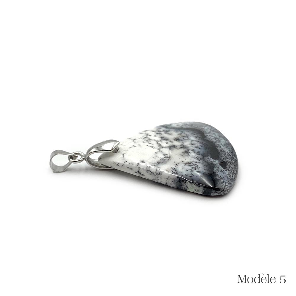 Pendentifs Merlinite / Opale Dendritique