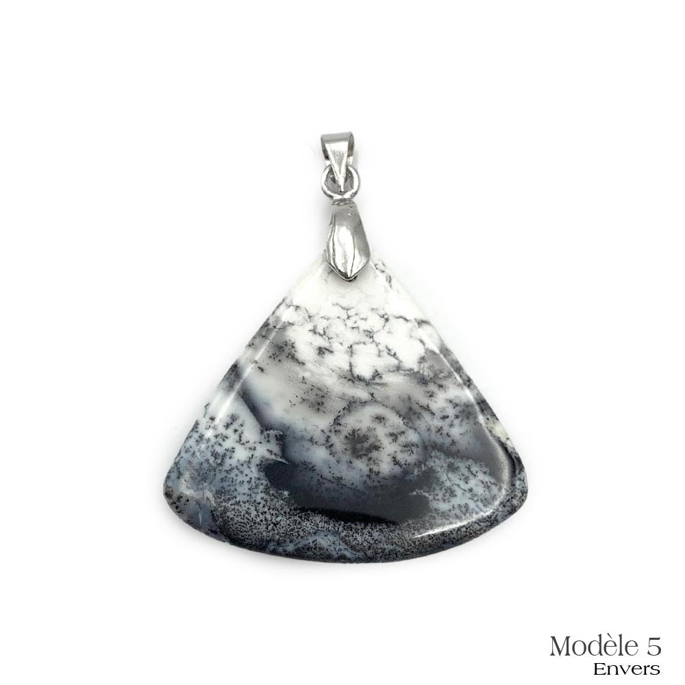 Pendentifs Merlinite / Opale Dendritique