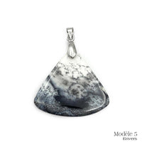 Pendentif Merlinite : Agate / Opale Dendritique