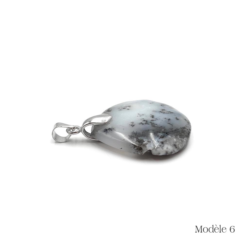 Pendentifs Merlinite / Opale Dendritique