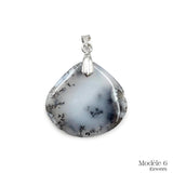 Pendentif Merlinite : Agate / Opale Dendritique