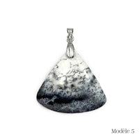 Pendentif Merlinite : Agate / Opale Dendritique