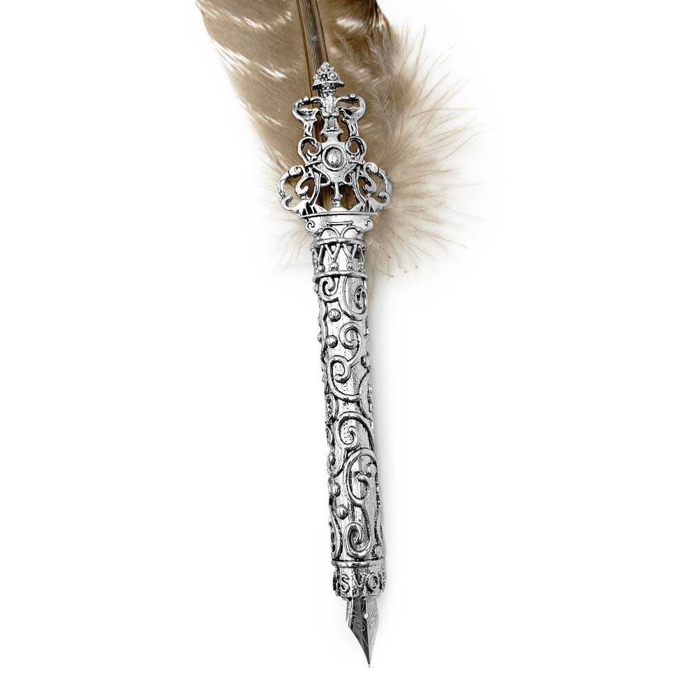 Set de calligraphie - Plume de Dinde Naturelle et Porte-Plume
