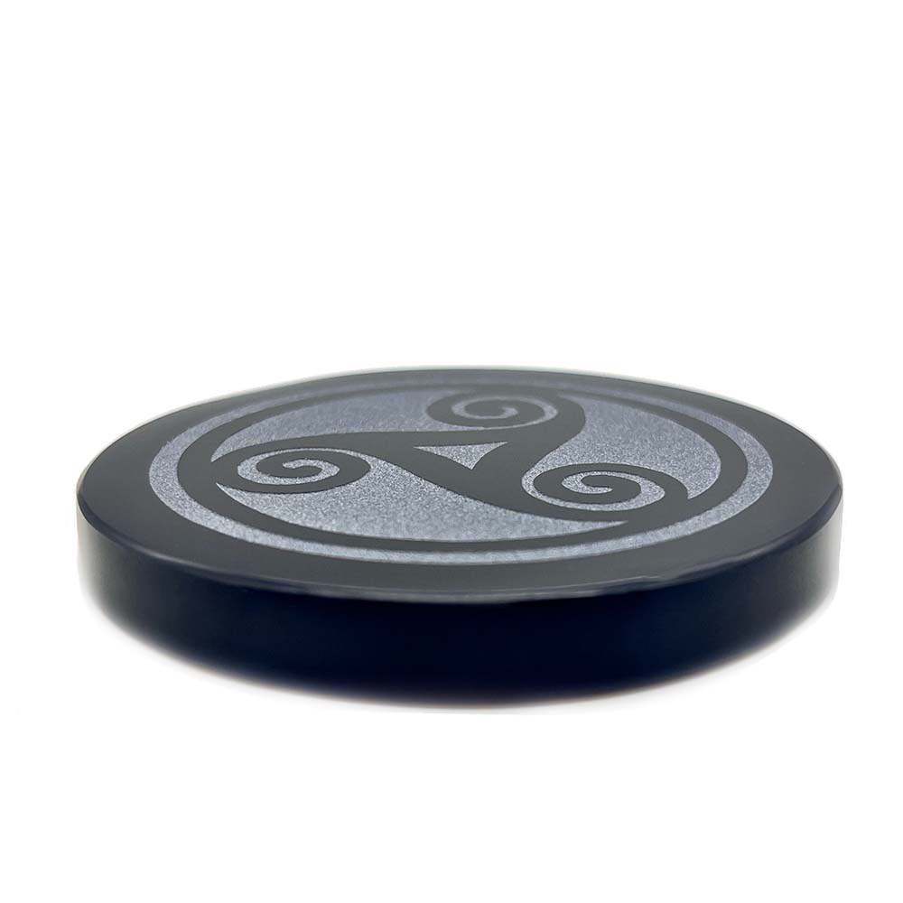 Support Triskel en Obsidienne Noire - 7cm