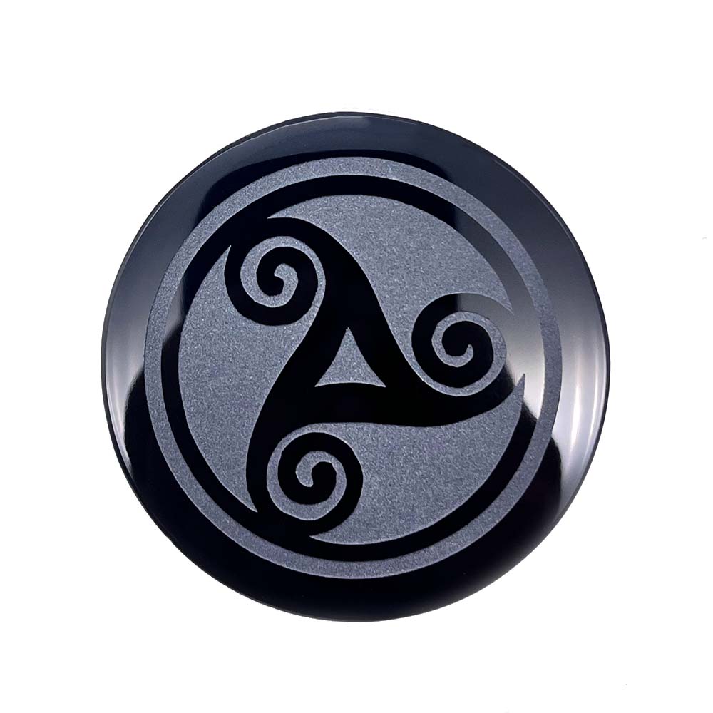 Support Triskel en Obsidienne Noire - 7cm