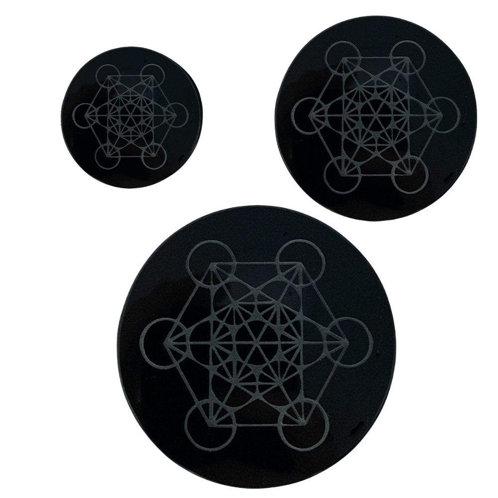 Support Métatron en Obsidienne Noire - 7 cm / 15 cm / 20 cm
