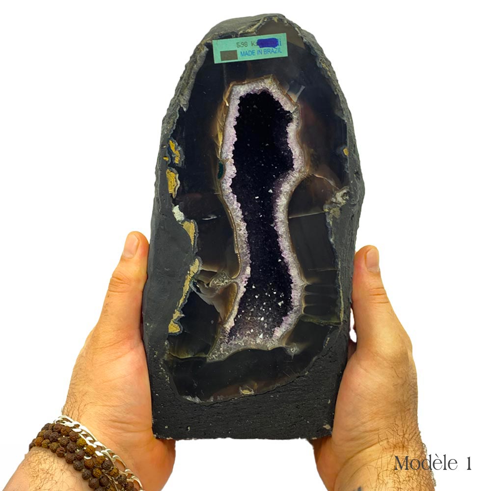 Géode d'Améthyste Agatifiée