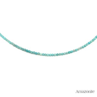Collier de Perles Facettées en Amazonite