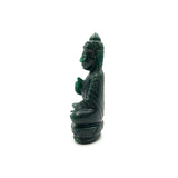 Statue Bouddha Protecteur en Aventurine Verte taillée à la main - 11 cm