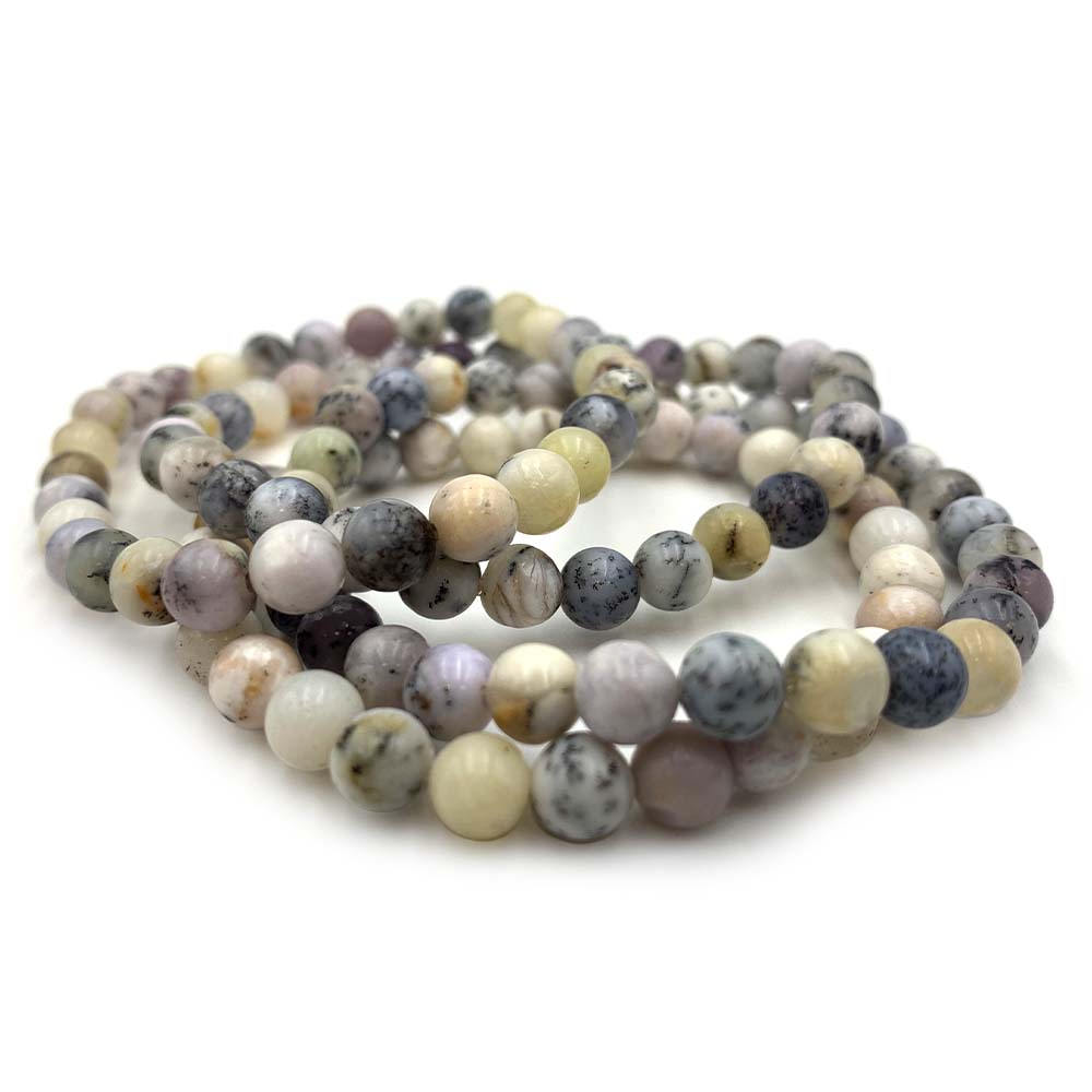 Bracelet Merlinite - Agate / Opale Dendritique