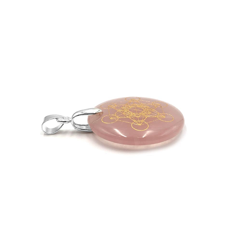 Pendentif Talisman Cube de Métatron en Pierres Naturelles