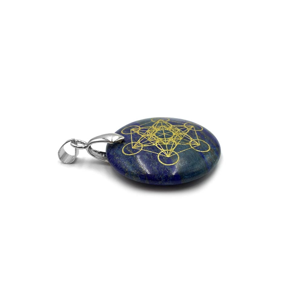 Pendentif Talisman Cube de Métatron en Pierres Naturelles