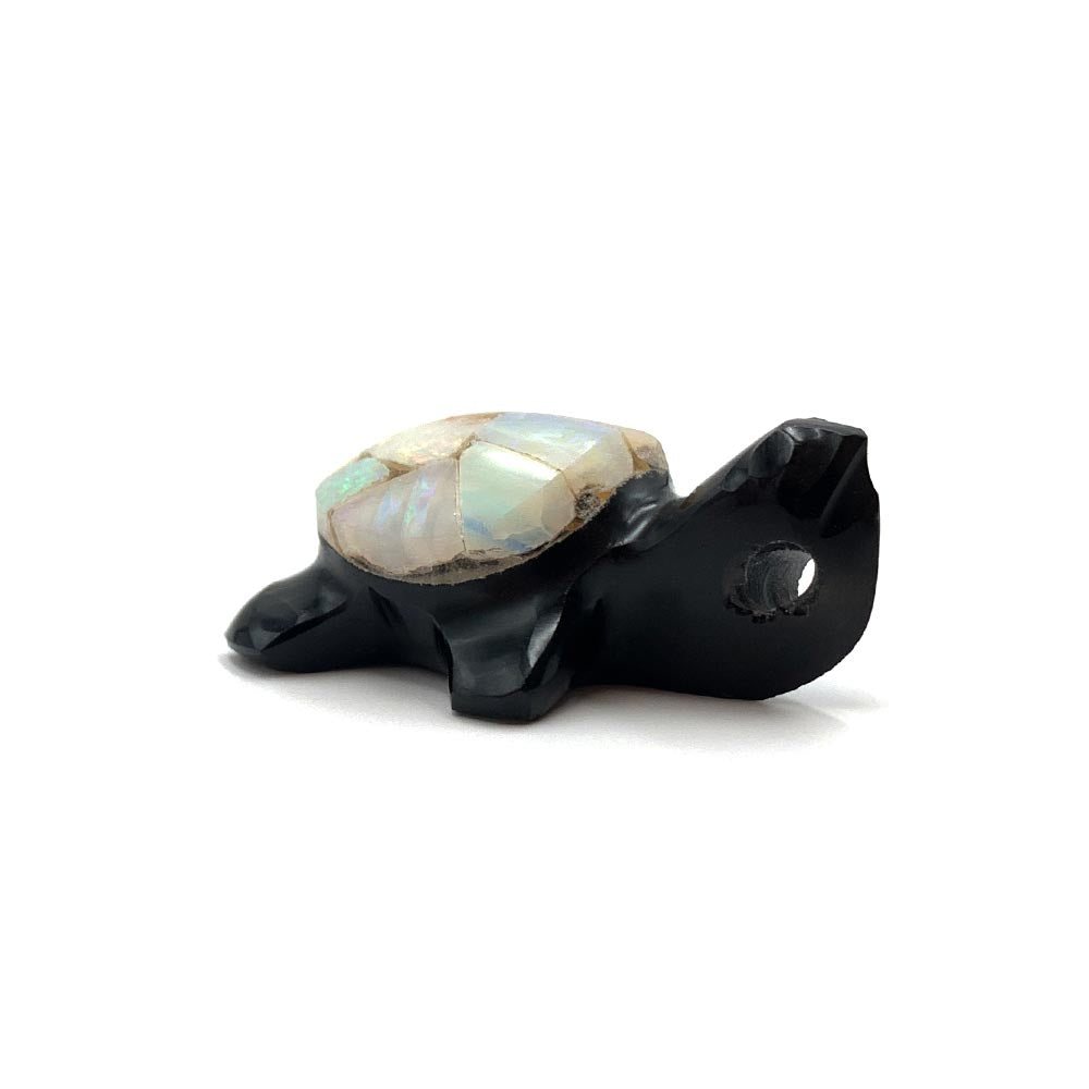Pendentif Tortue en Obsidienne