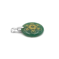 Pendentif Talisman Cube de Métatron en Pierres Naturelles