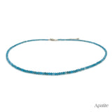 Collier de Perles Facettées en Apatite