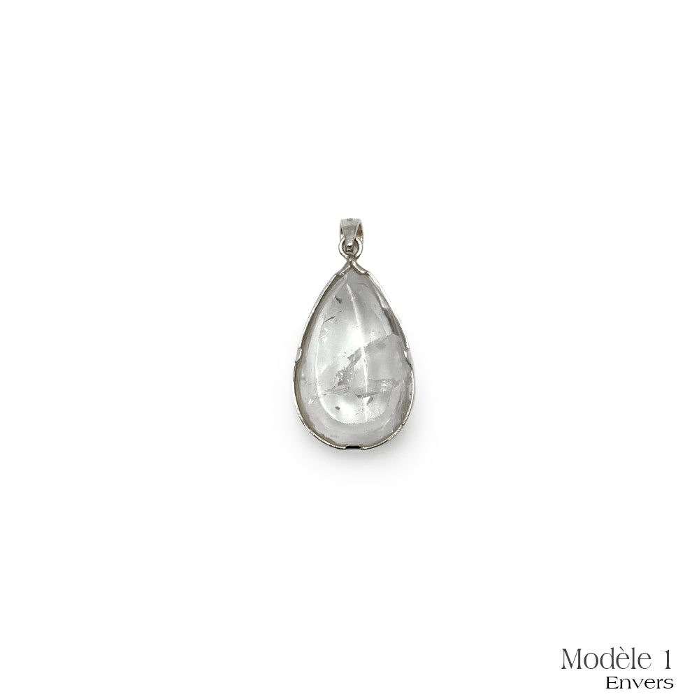 Pendentif "Quartz In" en Argent