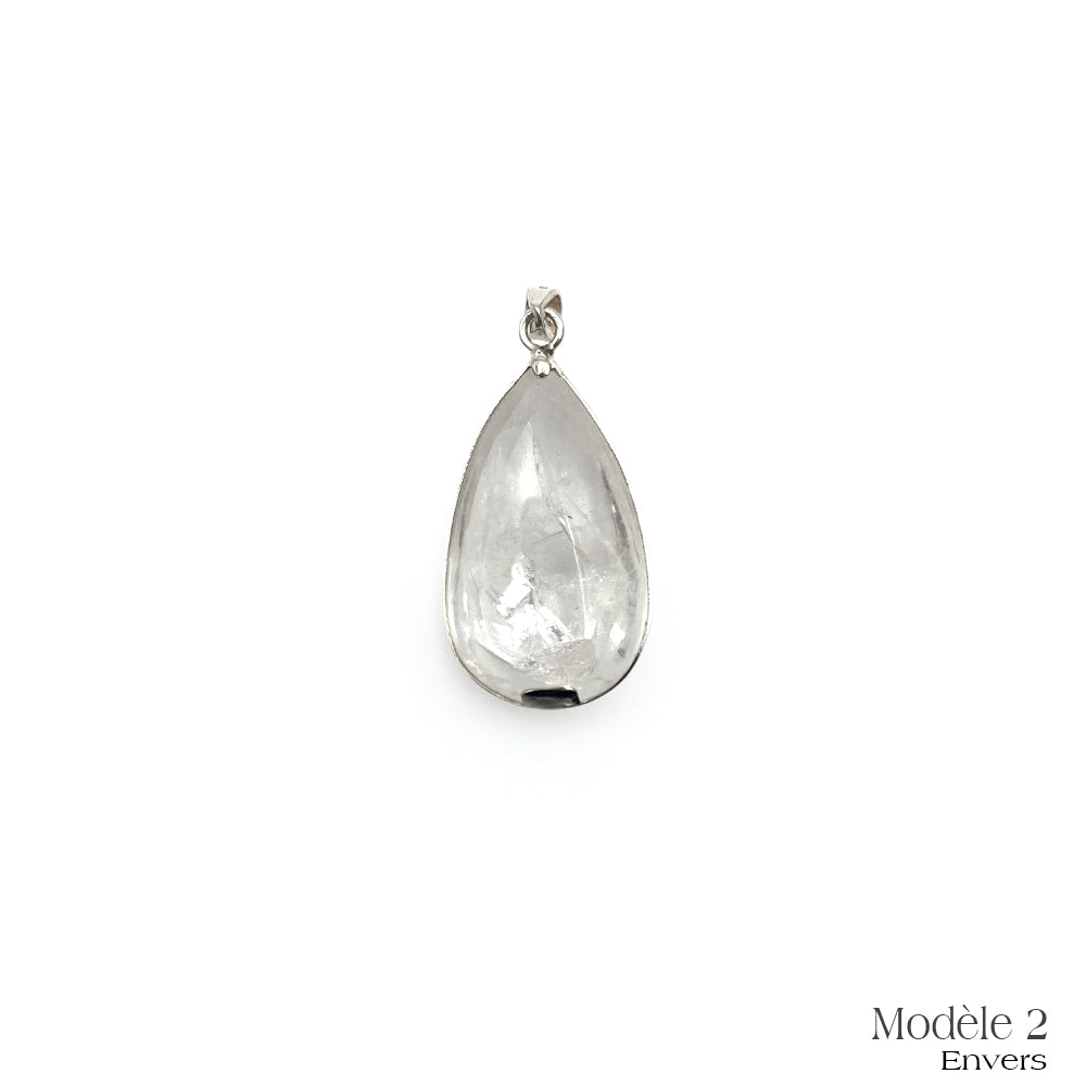 Pendentif "Quartz In" en Argent
