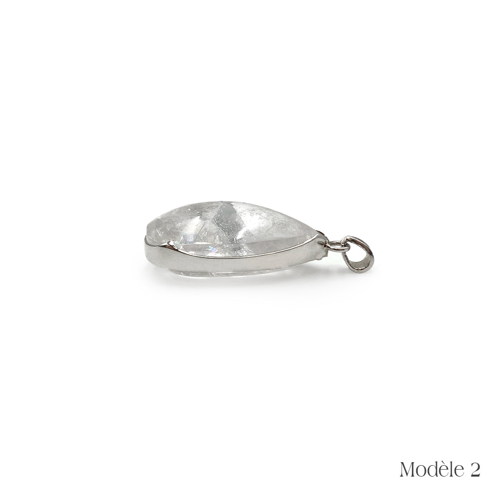 Pendentif "Quartz In" en Argent
