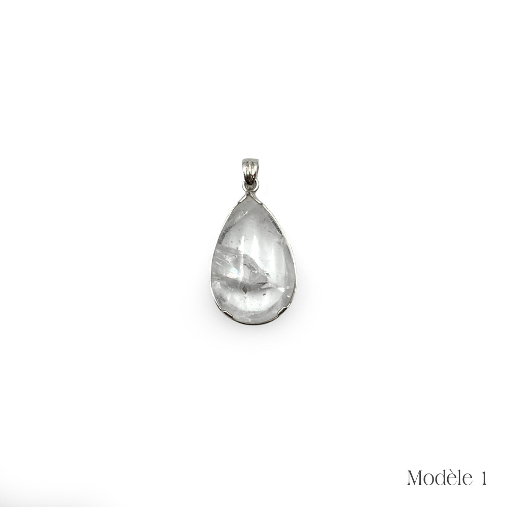 Pendentif "Quartz In" en Argent