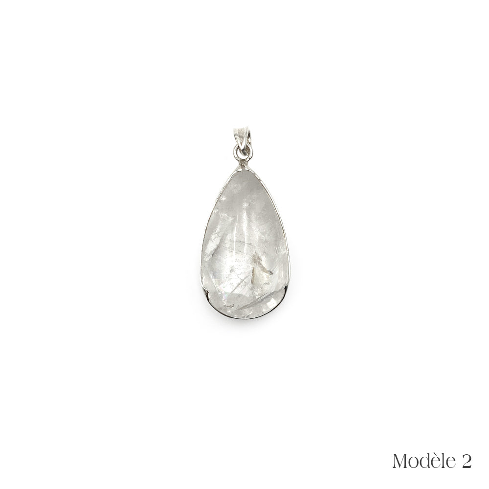 Pendentif "Quartz In" en Argent