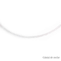 Collier de Perles Facettées en Cristal de Roche