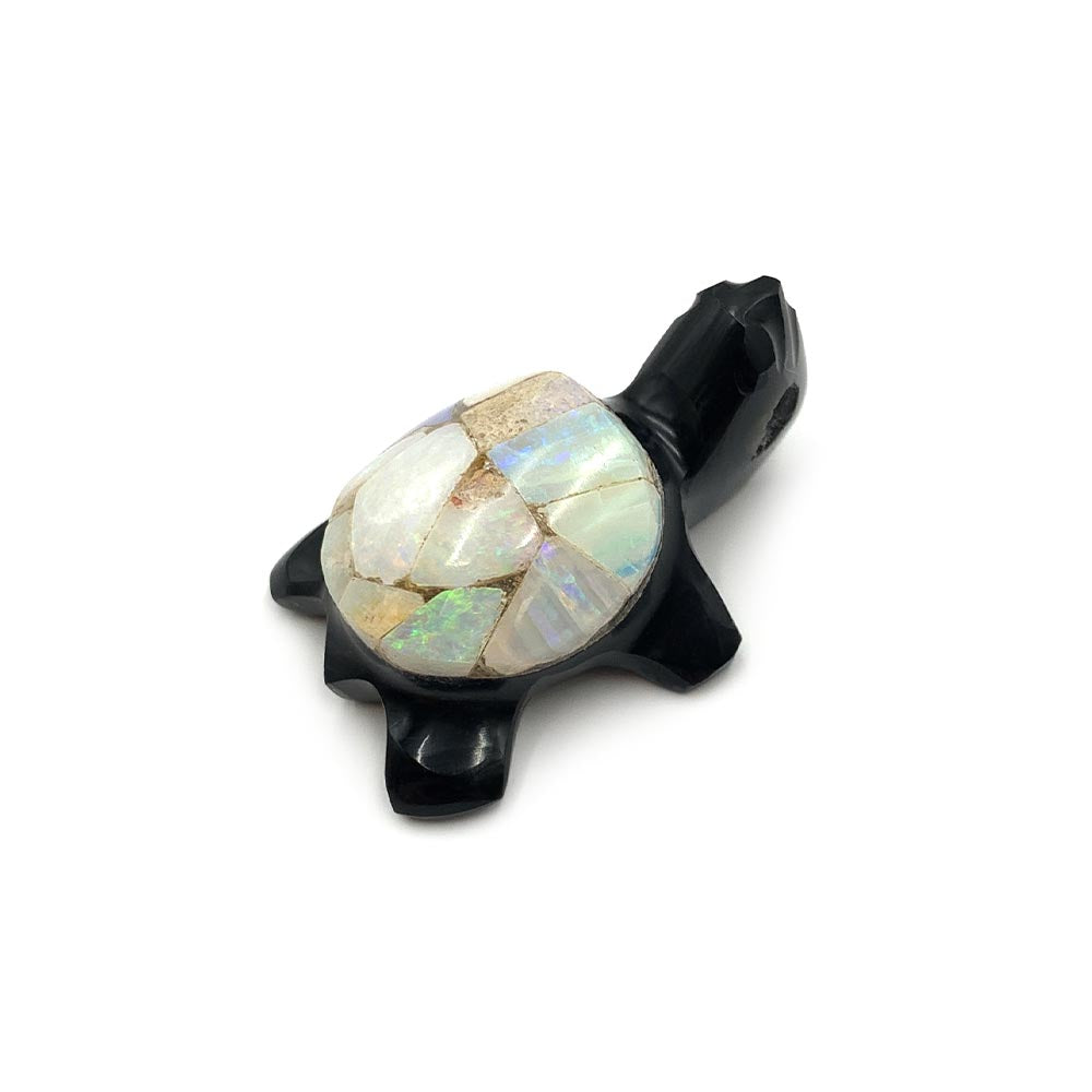 Pendentif Tortue en Obsidienne