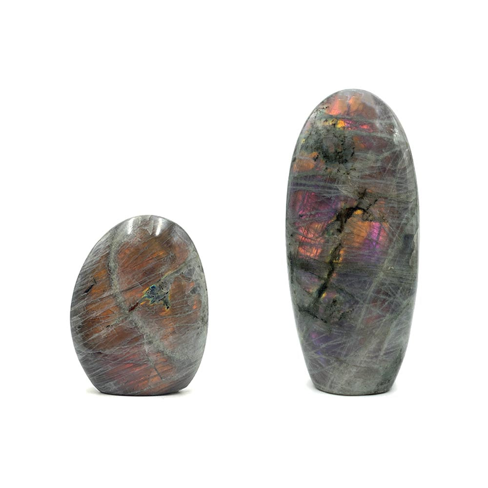 Labradorite Violette / Rose Forme Libre de Qualité Extra