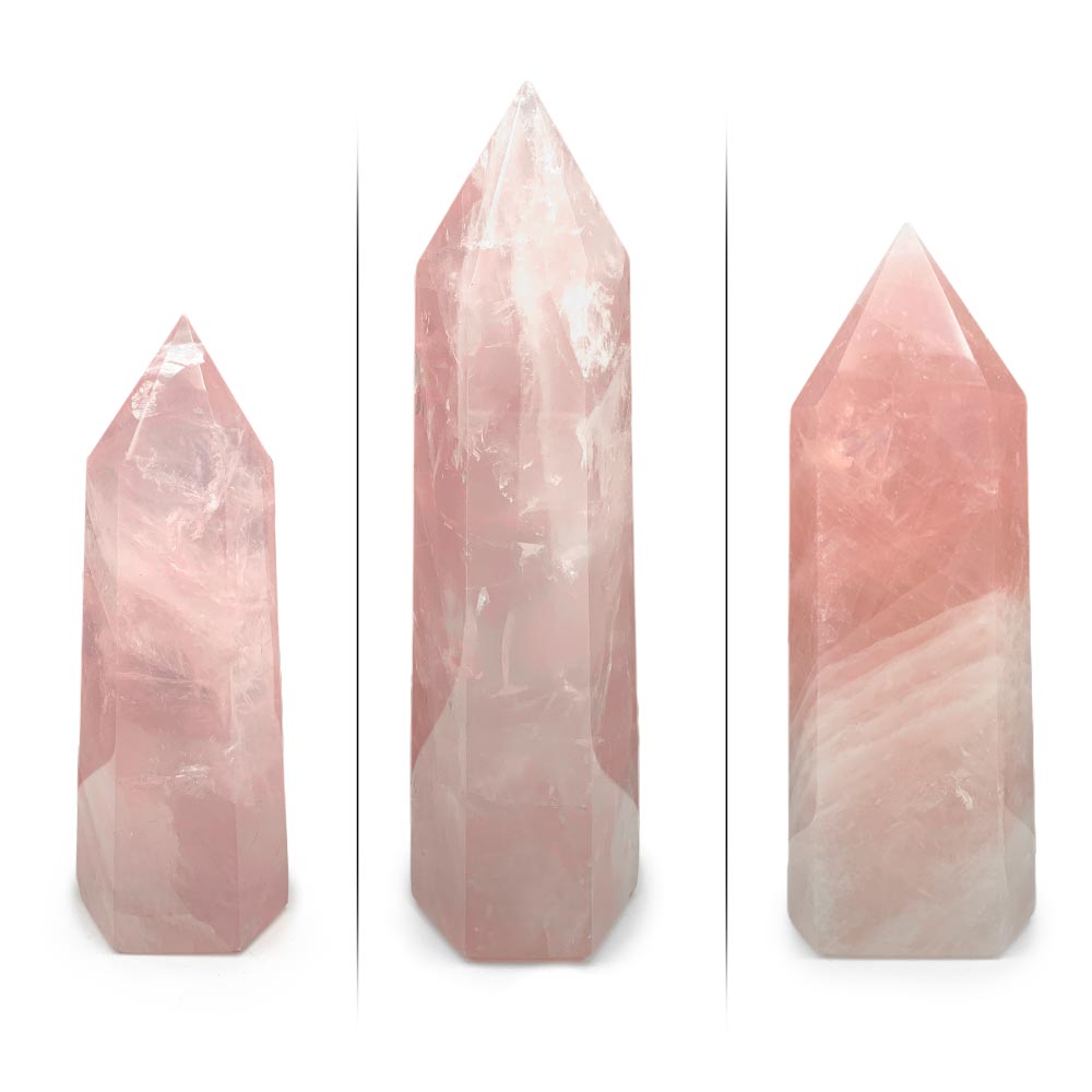 Obélisque en Quartz Rose