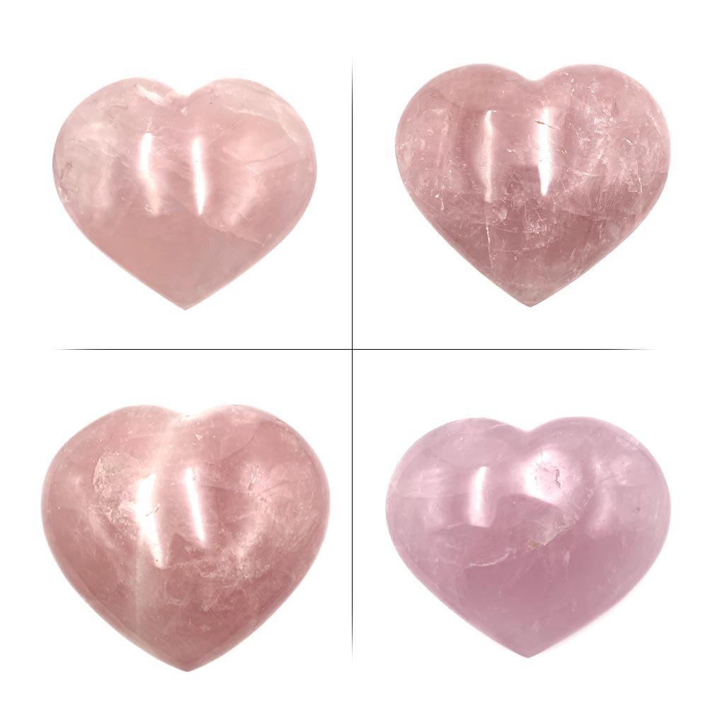 Coeur en Quartz Rose