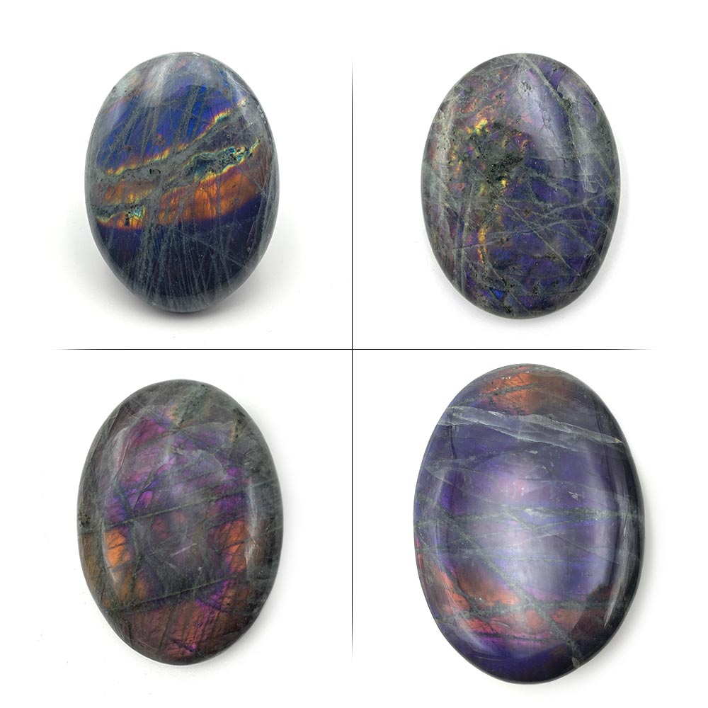 Labradorite Violette / Rose - Galet