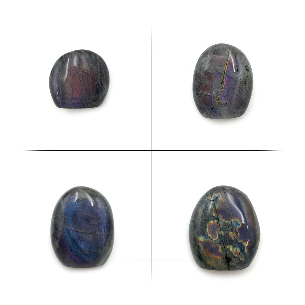 Labradorite Violette / Rose Forme Libre de Qualité Extra