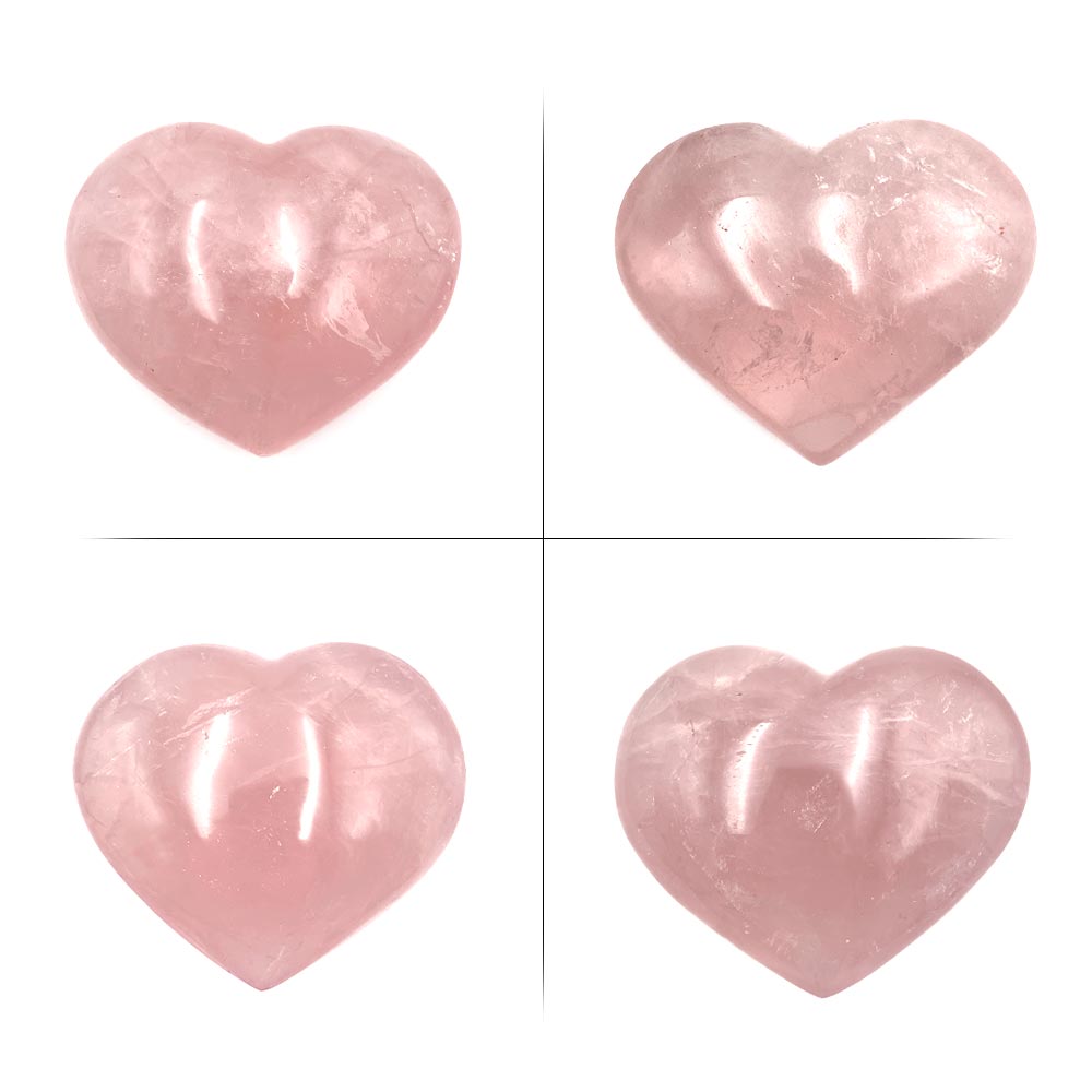 Coeur en Quartz Rose