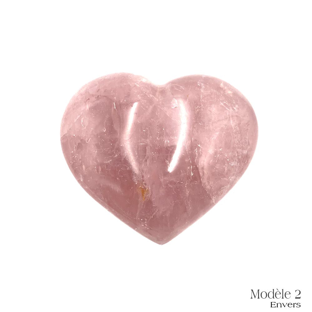 Coeur en Quartz Rose