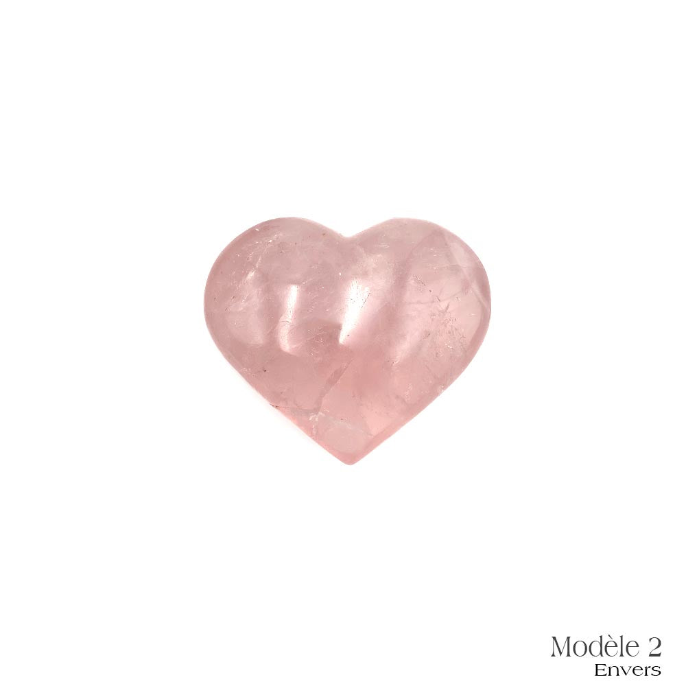 Coeur en Quartz Rose