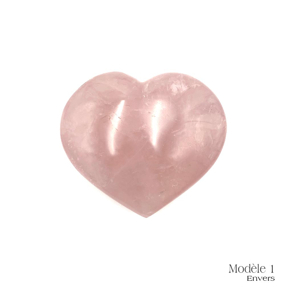 Coeur en Quartz Rose
