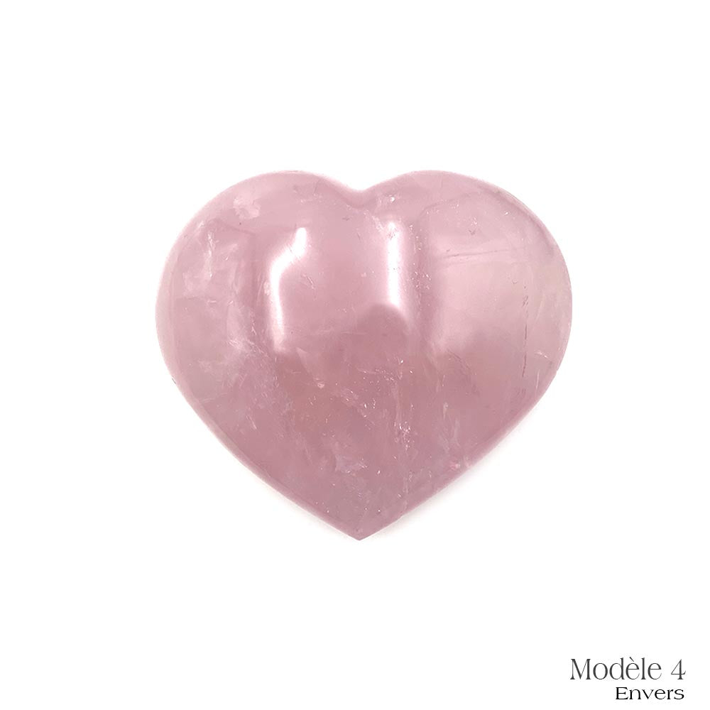 Coeur en Quartz Rose