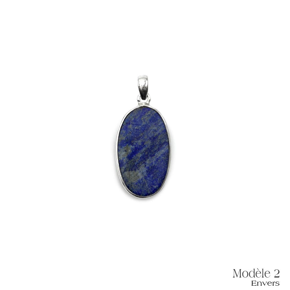 Pendentif Argent Massif en Lapis-Lazuli