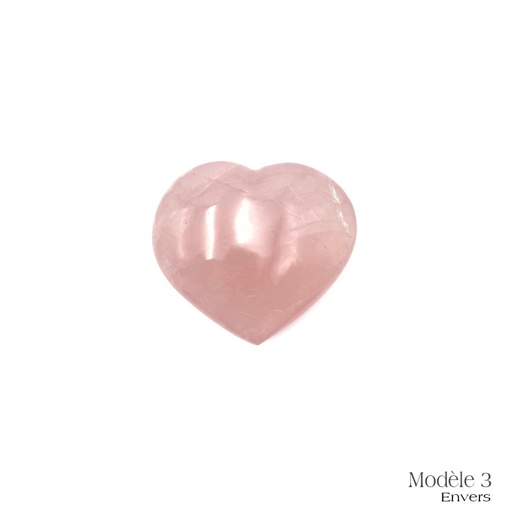 Coeur en Quartz Rose