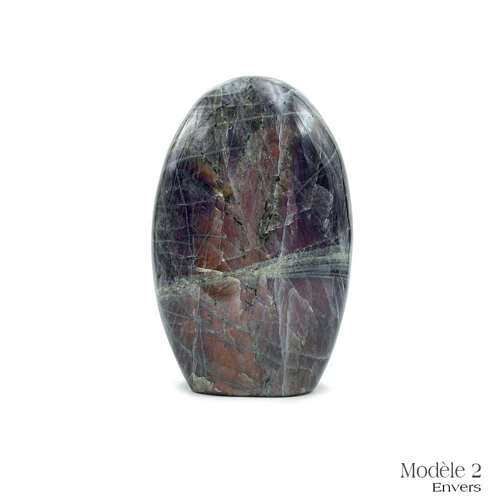 Labradorite Violette / Rose Forme Libre de Qualité Extra