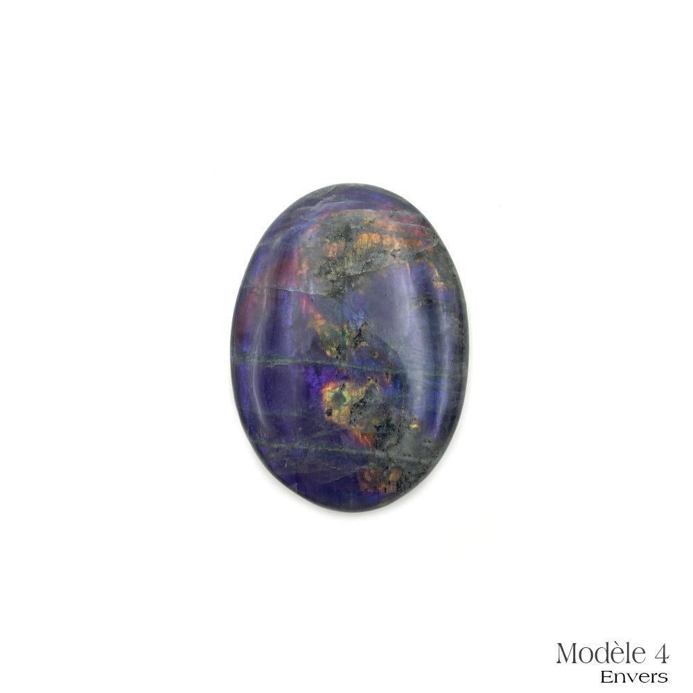 Labradorite Violette / Rose - Galet