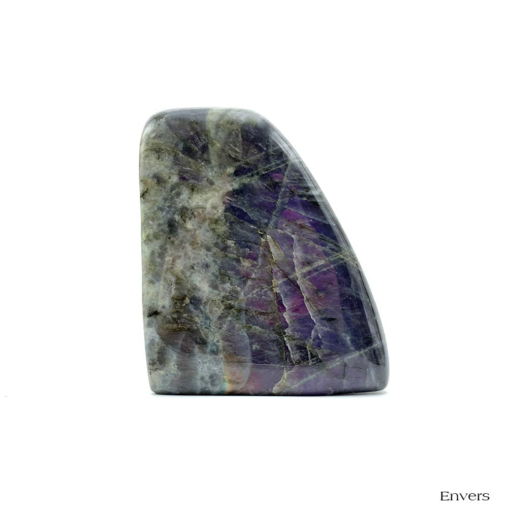 Labradorite Violette / Rose Forme Libre de Qualité Extra