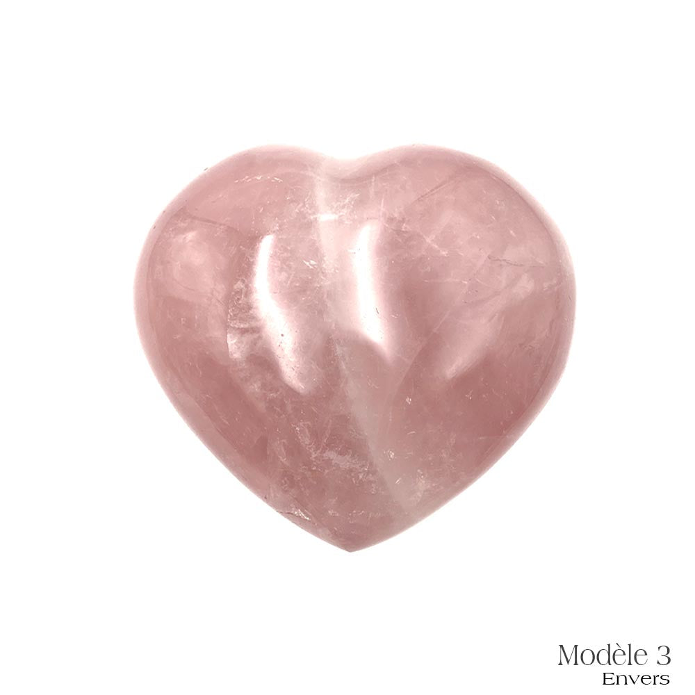 Coeur en Quartz Rose