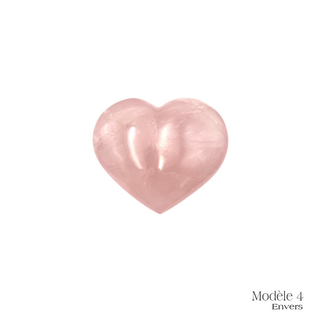 Coeur en Quartz Rose