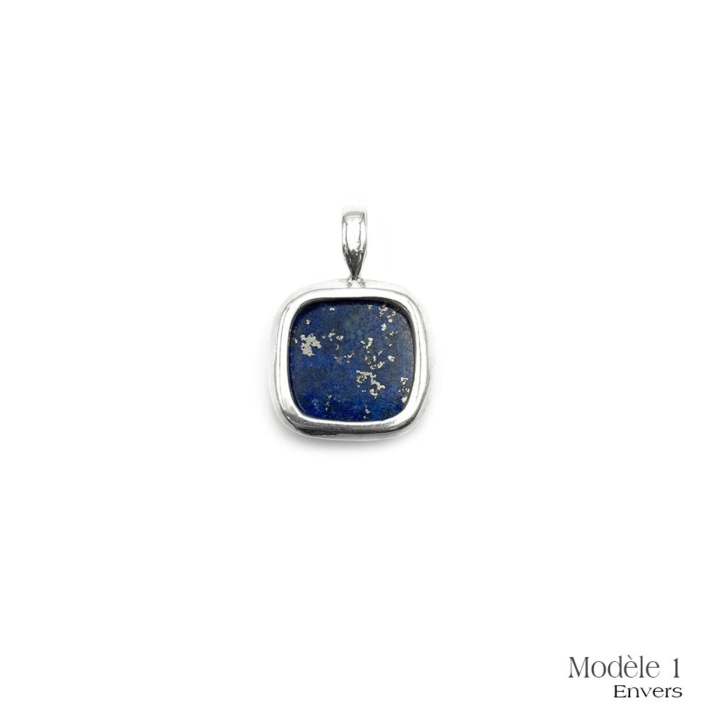 Pendentif Argent Massif en Lapis-Lazuli