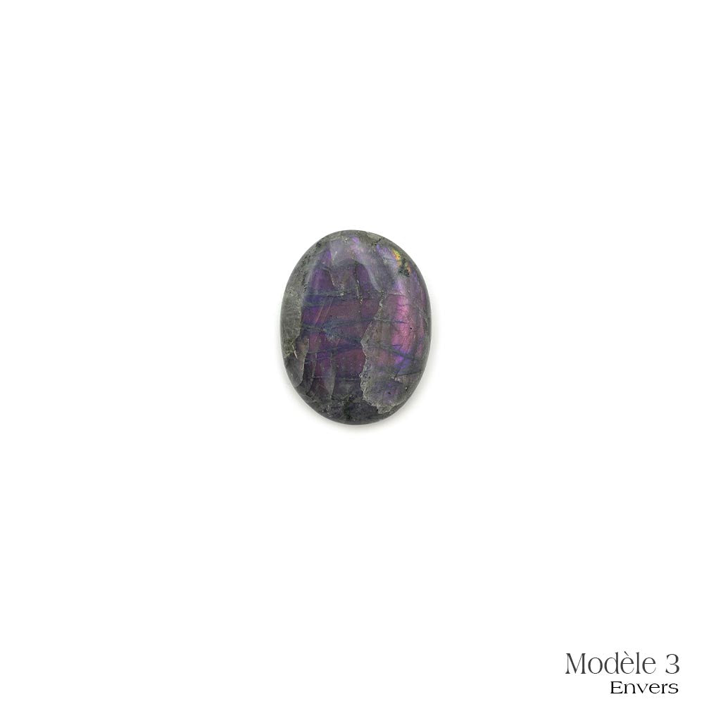 Labradorite Violette / Rose - Galet